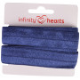 Infinity Hearts Vouwelastiek 20mm 370 Marineblauw - 5m