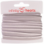 Infinity Hearts Paspelband Stretch 10mm 012 Grijs - 5m