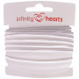 Infinity Hearts Paspelband Stretch 10mm 029 Wit - 5m