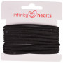 Infinity Hearts Koord Alcantara 2mm 02 Zwart - 5m