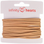 Infinity Hearts Koord Alcantara 2mm 04 Lichtbruin - 5m