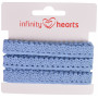 Infinity Hearts Kanten Lint Polyester 11mm 05 Blauw - 5m