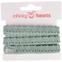 Infinity Hearts Kanten Lint Polyester 11mm 06 Grijs - 5m