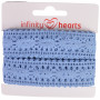Infinity Hearts Kanten Lint Polyester 25mm 05 Blauw - 5m