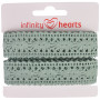 Infinity Hearts Kanten Lint Polyester 25mm 06 Grijs - 5m