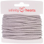 Infinity Hearts Anorakkoord Polyester 3mm 02 Grijs - 5m