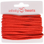 Infinity Hearts Anorakkoord Polyester 3mm 05 Rood - 5m