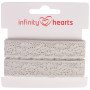 Infinity Hearts Kantband Polyamide 20mm 72 Grijs - 5m