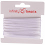 Infinity Hearts Satijn Lint Dubbelzijdig 3mm 029 Wit - 5m