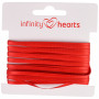 Infinity Hearts Satijn Lint Dubbelzijdig 3mm 250 Rood - 5m