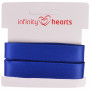 Infinity Hearts Satijn Lint Dubbelzijdig 15mm 329 Marineblauw - 5m