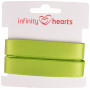 Infinity Hearts Satijn Lint Dubbelzijdig 15mm 551 Groen - 5m