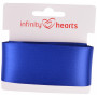 Infinity Hearts Satijn Lint Dubbelzijdig 38mm 329 Marineblauw - 5m 