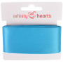 Infinity Hearts Satijn Lint Dubbelzijdig 38mm 325 Turkoois - 5m