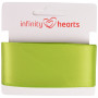 Infinity Hearts Satijn Lint Dubbelzijdig 38mm 551 Groen - 5m