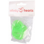 Infinity Hearts Speenkoord Adapter Groen 5x3cm - 5 stk