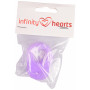 Infinity Hearts Speenkoord Adapter Lavendel 5x3cm - 5 stk