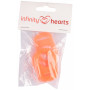 Infinity Hearts Speenkoord Adapter Oranje 5x3cm - 5 stk