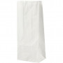 Papieren zakken, wit, H: 22 cm, afm 6,5x9 cm, 46 gr, 100 stuk/ 1 doos