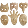 Maskers, H: 12-21 cm, 6 stuk/ 1 doos