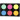 Waterverf, neon kleuren, H: 16 mm, d 44 mm, 1 doos