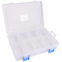 Infinity Hearts Plastic doos voor knopen en accessoires Transparant 20,5x14,5cm - 8 vakken