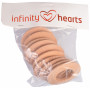 Infinity Hearts Houten Ring Dik Rond 80mm - 10 stk