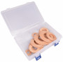 Infinity Hearts Houten Ringen in plastic doos Dik Rond 30-80mm - 24 stk