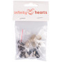 Infinity Hearts veiligheidsogen/Amigurumi ogen goud 12mm - 5 sets - 2e assortiment
