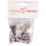 Infinity Hearts veiligheidsogen/Amigurumi ogen goud 16mm - 5 sets - 2e assortiment