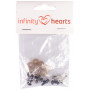 Infinity harten veiligheidsogen/Amigurumi ogen helder 8mm - 5 sets