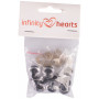 Infinity Hearts veiligheidsogen/Amigurumi ogen helder 16mm - 5 sets - 2e assortiment