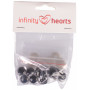 Infinity harten veiligheidsogen/Amigurumi ogen helder 18mm - 5 sets