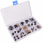 Infinity Hearts Veiligheidsogen / Amigurumi ogen in plastic doos Zilver 8-30mm - 18 sets