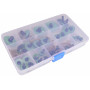 Infinity Hearts Veiligheidsogen / Amigurumi ogen in plastic doos Groen 8-30mm - 18 sets