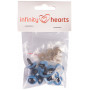 Infinity harten veiligheidsogen/Amigurumi ogen blauw 16mm - 5 sets