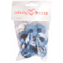 Infinity Hearts Veiligheidsogen / Amigurumi ogen Blauw 30mm - 5 sets