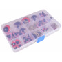 Infinity Hearts veiligheidsogen/Amigurumi ogen in plastic doosje Rood 8-30mm - 18 sets - 2e assortiment