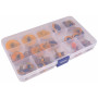 Infinity Hearts Veiligheidsogen / Amigurumi ogen in plastic doos Oranje 8-30mm - 18 sets - B-keus