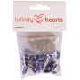 Infinity Hearts veiligheidsogen/Amigurumi ogen paars 16mm - 5 sets - 2e assortiment