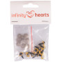 Infinity harten veiligheidsogen/migurumi ogen geel 10mm - 5 sets