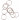 Infinity Hearts Sleutelhanger Dun Zilverkleurig 20mm - 10 stuks