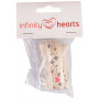Infinity Hearts Textiel lint / Labellint Tortelduifjes 15mm - 3m