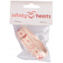 Infinity Hearts Textiel lint / Labellint Bloemen Diverse motieven Rood 15mm - 3m