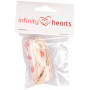 Infinity Hearts Textiel lint / Labellint Kippen Diverse kleuren 15mm - 3m