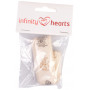 Infinity Hearts stoffen linten/etiketten linten vlindermotieven 20mm - 3 meter