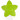 Infinity Hearts Tuigjeclip Siliconen Ster Groen 5x5cm - 1 stuk