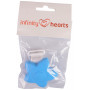 Infinity Hearts Seleclips Siliconen Ster Blauw 5x5cm - 1 stuk