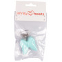 Infinity Hearts Seleclips Silicone Vlinder Turquoise 3,5x3,8cm - 1 stuks