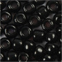 Rocailles, zwart, afm 8/0 , d 3 mm, gatgrootte 0,6-1,0 mm, 500 gr/ 1 doos